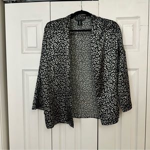 Silk cheetah print kimono